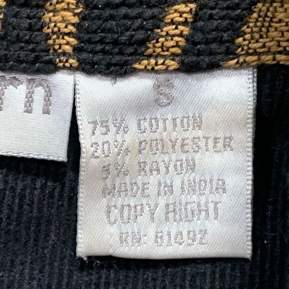 Vintage 90s Vest Safari Zebra Animal Print Button Down Tan Black Tapestry Shirt - Picture 9 of 9